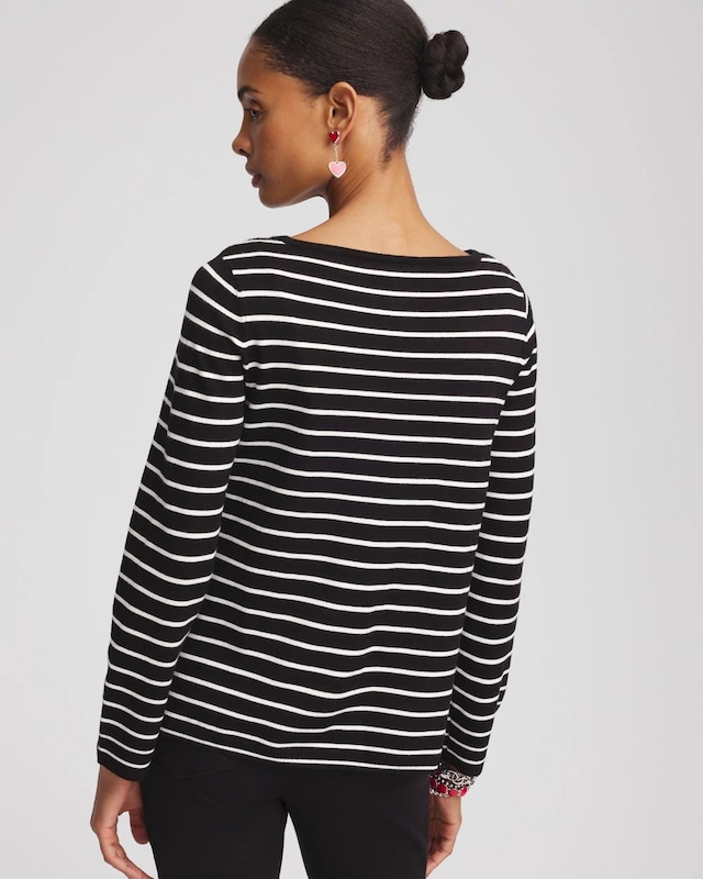 Valentine's Day Striped Pullover - image 3